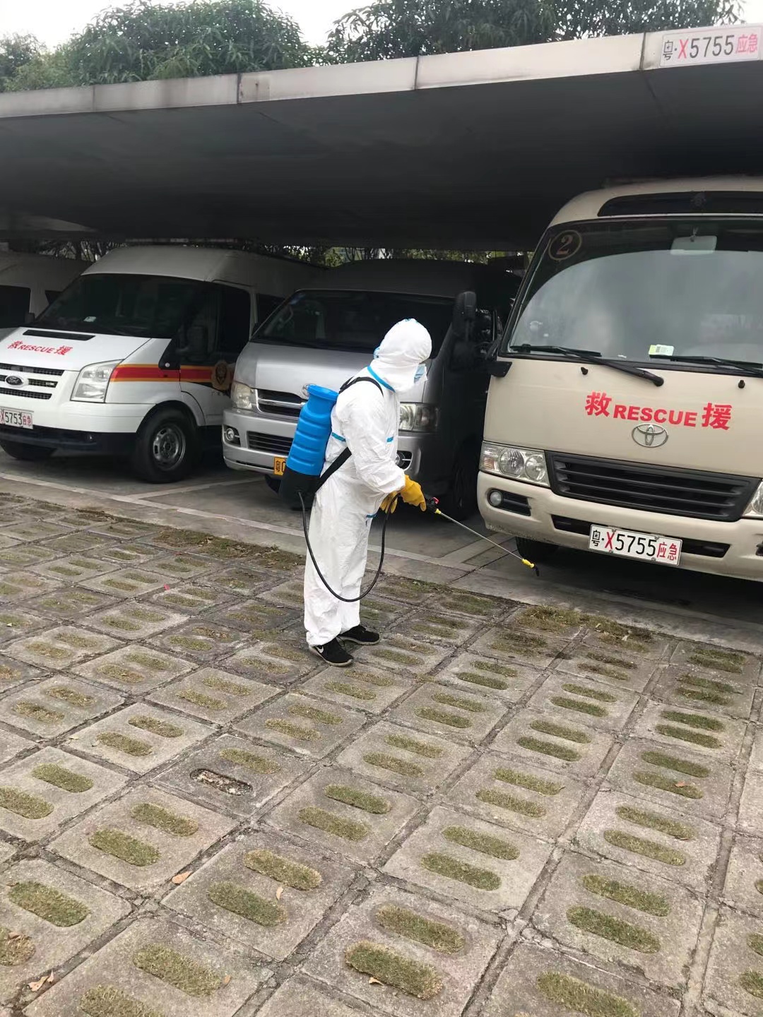 珠海消防局消殺滅四害防疫現場